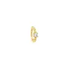 Colored Beaded Solitaire CZ Huggie Earring sold by Adina Eden's
