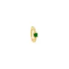 Colored Beaded Solitaire CZ Huggie Earring sold by Adina Eden's