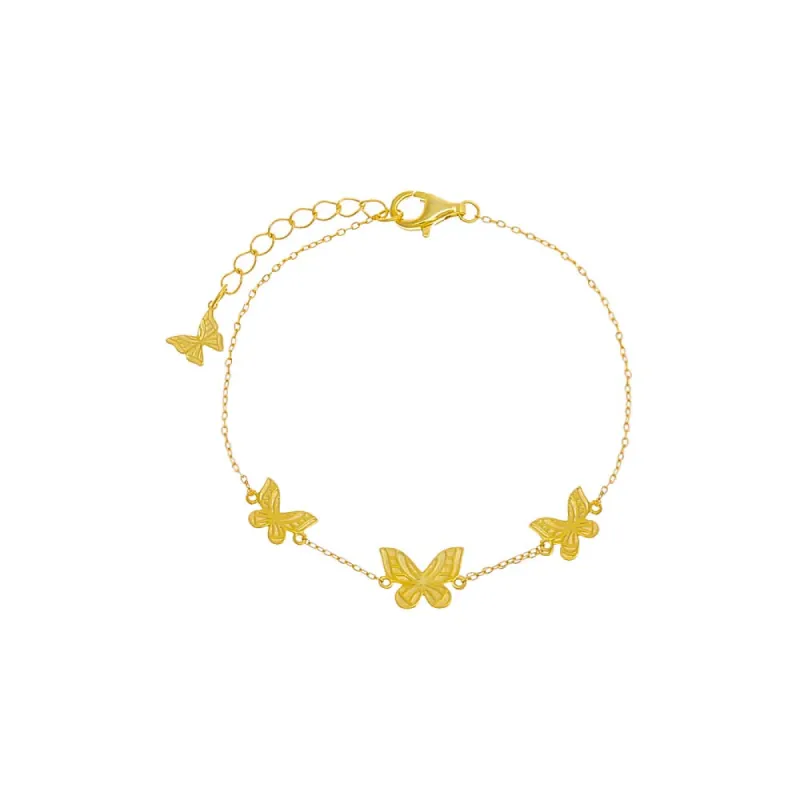 The Adina Eden Triple Butterfly Bracelet sold by Adina Eden's