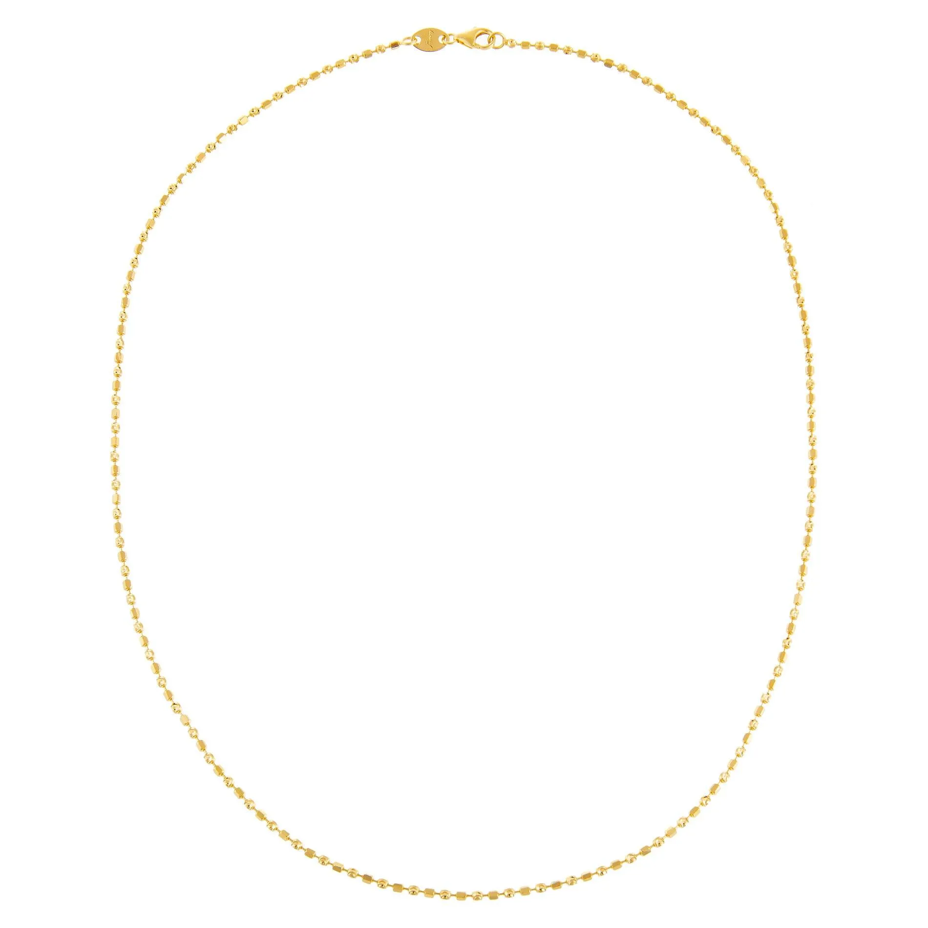 Square Beaded Necklace 14K sold by Adina Eden's product image thumbnail 3