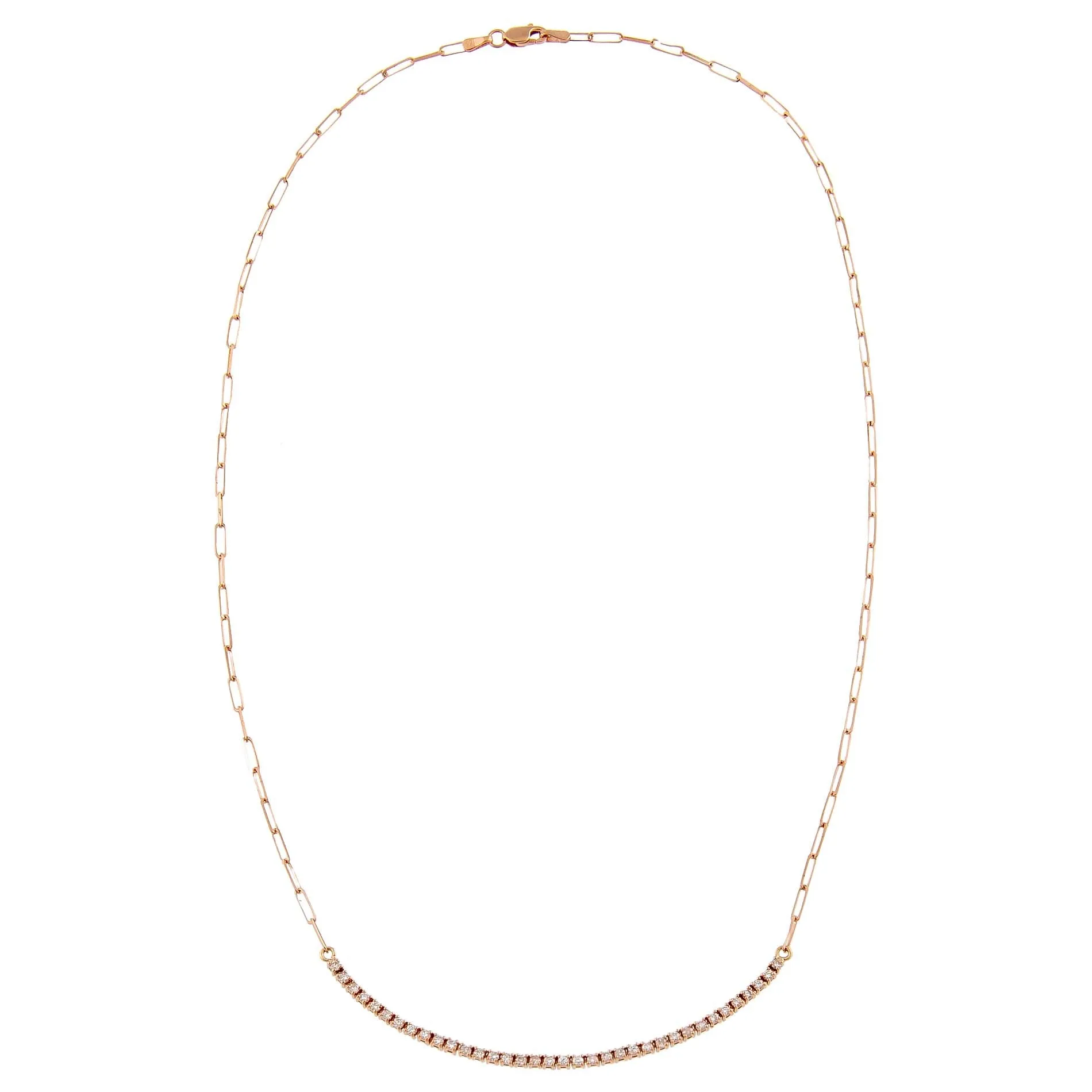Diamond Tennis Link Necklace 14K sold by Adina Eden's product image thumbnail 2