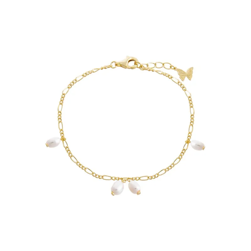 Dangling Pearl Clusters Bracelet sold by Adina Eden's