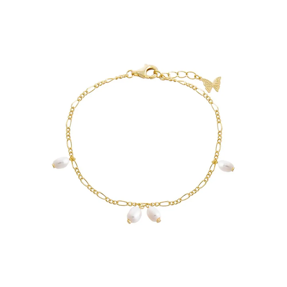 Dangling Pearl Clusters Bracelet sold by Adina Eden's