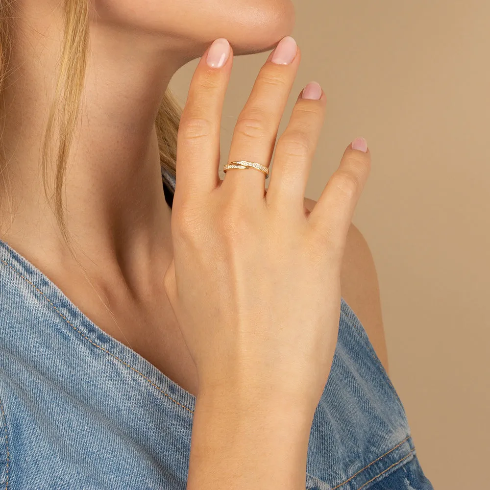 Graduated Pavé Claw Wrap Ring sold by Adina Eden's product image thumbnail 3