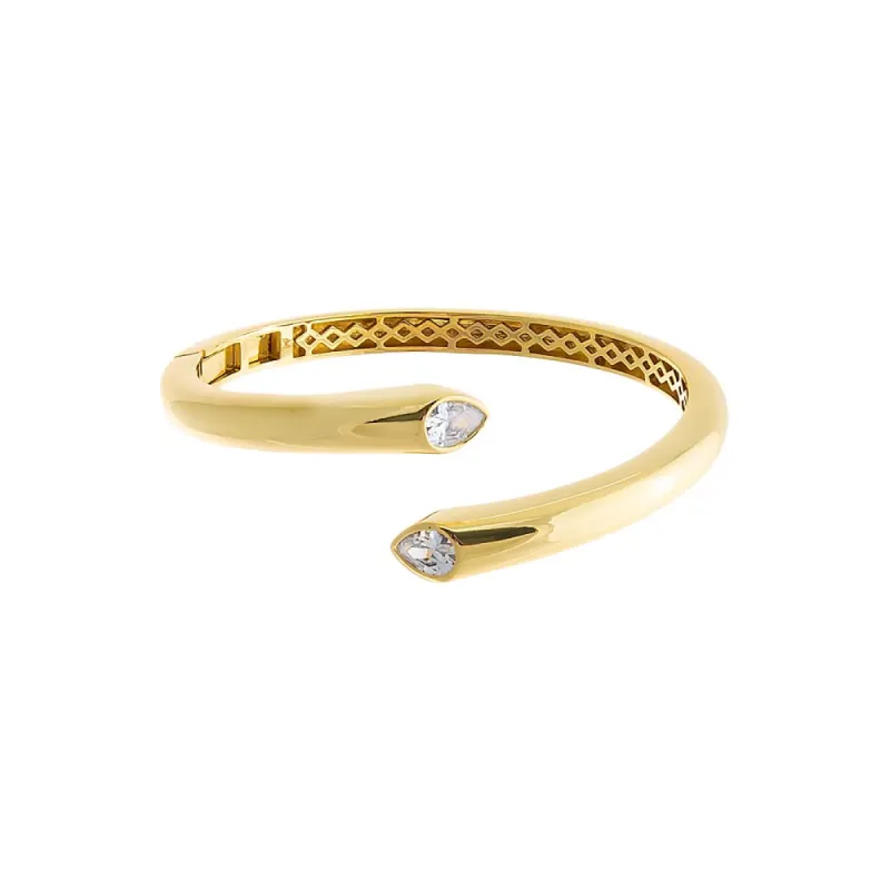 CZ Open Claw Bangle Bracelet sold by Adina Eden's