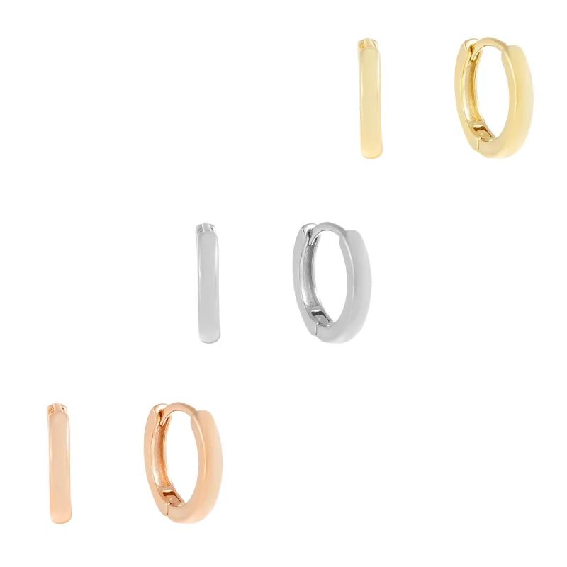 Solid Trio Huggie Earring Combo Set sold by Adina Eden's