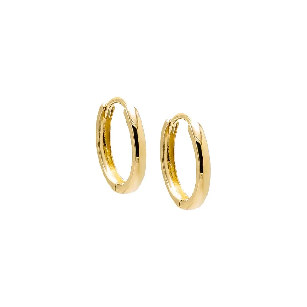 Solid Huggie Earring 14K sold by Adina Eden's