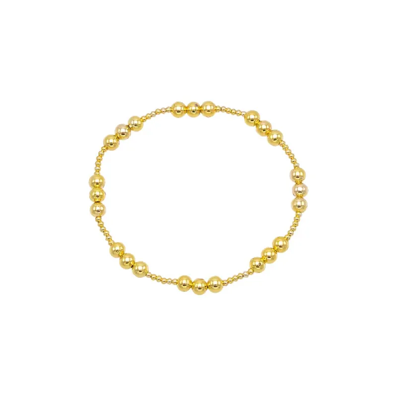 Small & Large Beaded Ball Stretch Bracelet sold by Adina Eden's