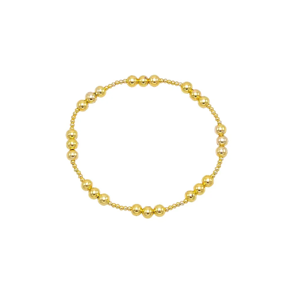 Small & Large Beaded Ball Stretch Bracelet sold by Adina Eden's
