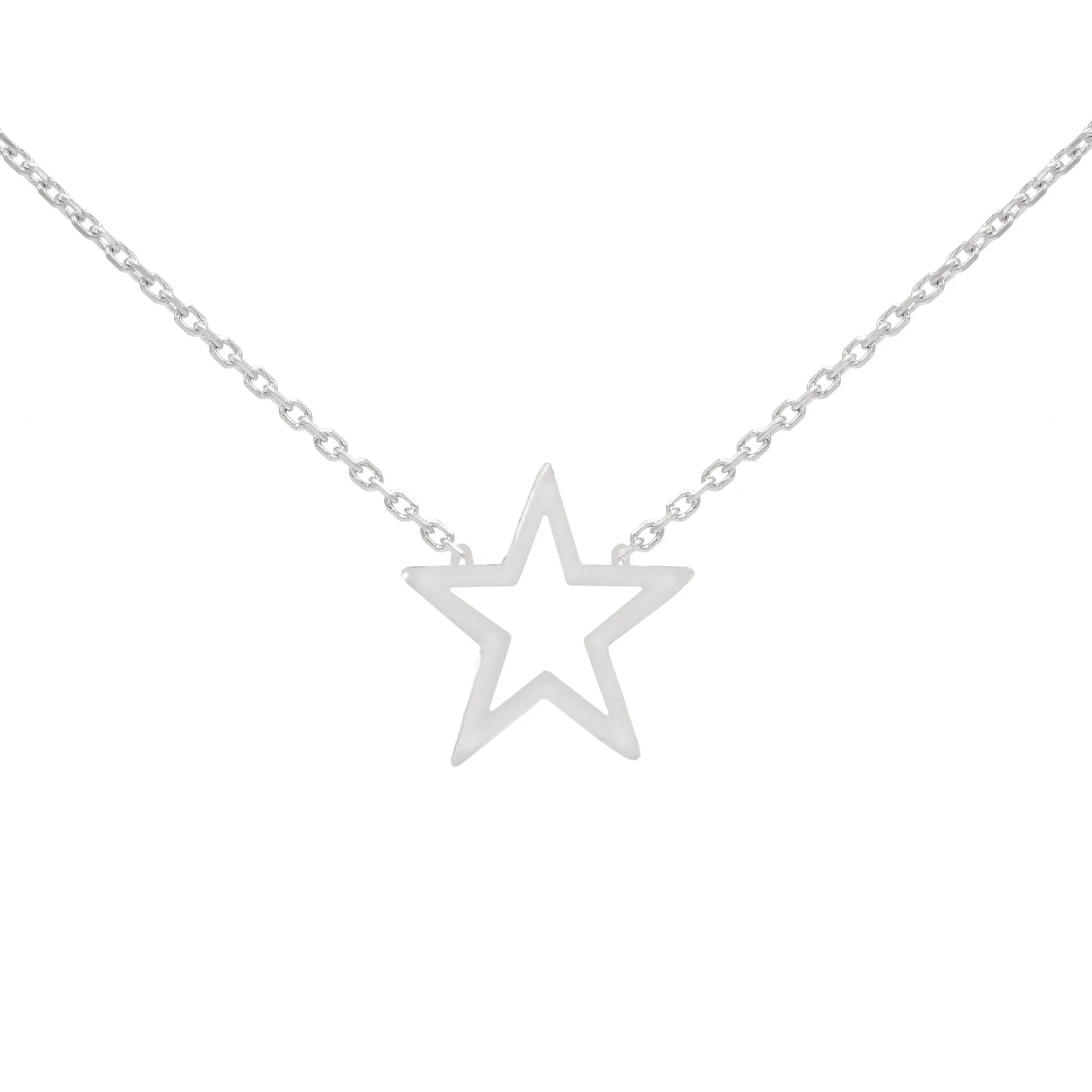 Open Star Necklace 14K sold by Adina Eden's product image thumbnail 3