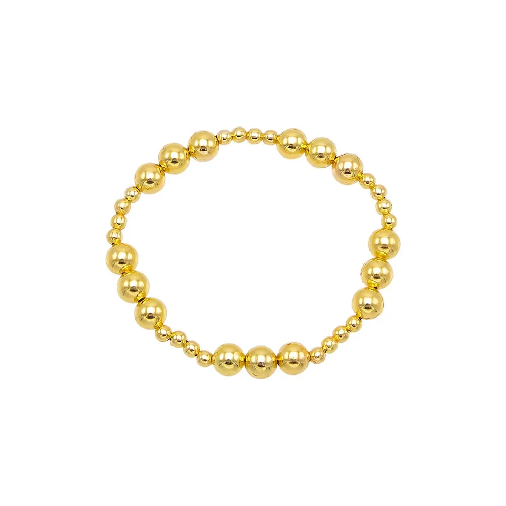 Small & Large Beaded Ball Stretch Bracelet sold by Adina Eden's product image thumbnail 3