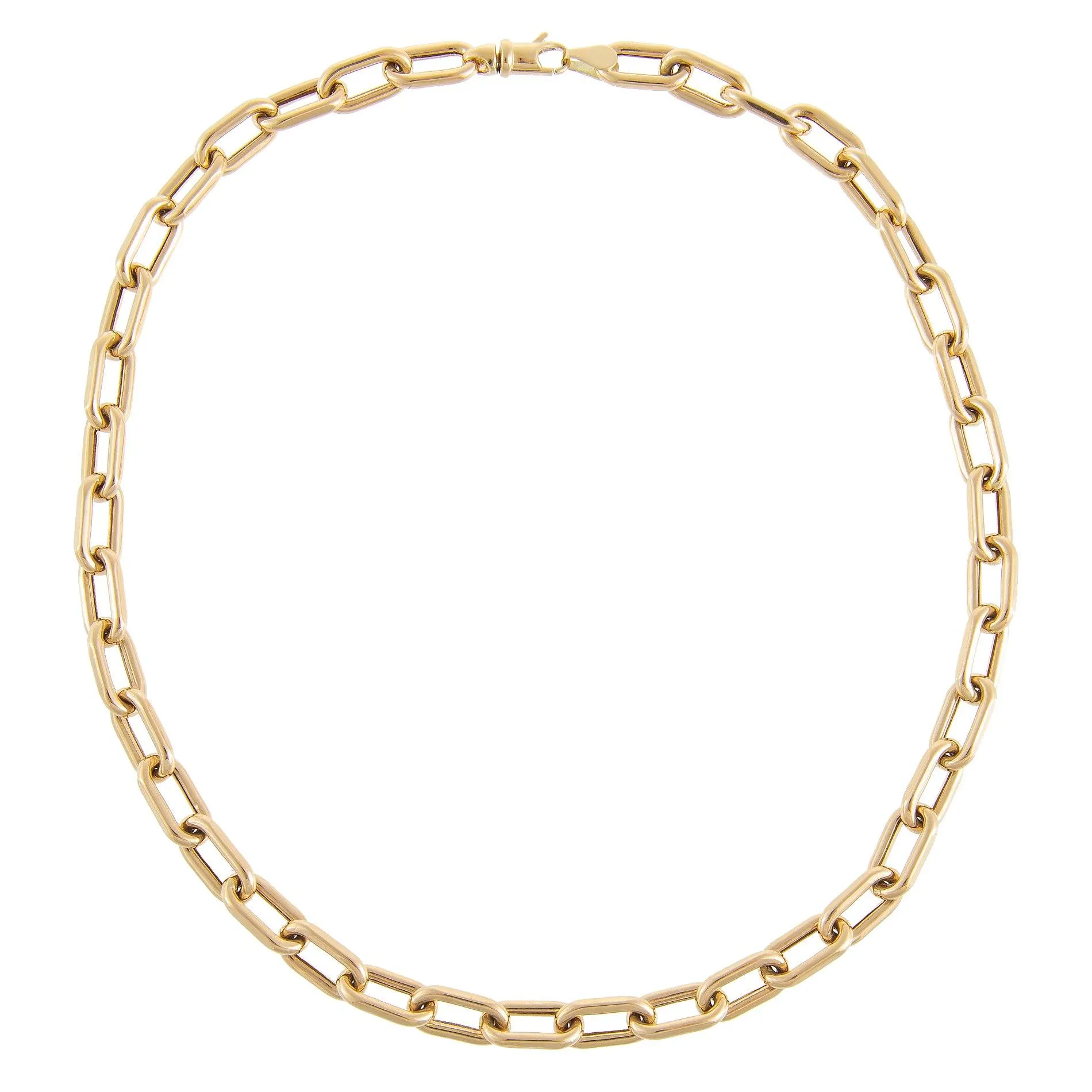 Thick Oval Link Chain Necklace 14K sold by Adina Eden's product image thumbnail 3