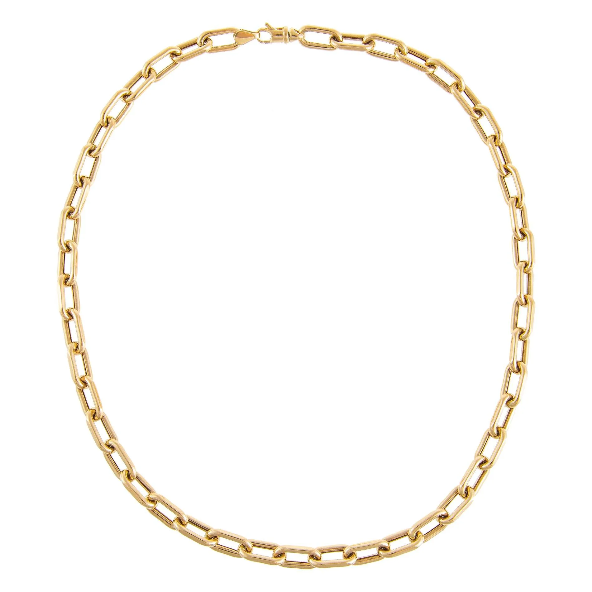 Thick Oval Link Chain Necklace 14K sold by Adina Eden's product image thumbnail 5