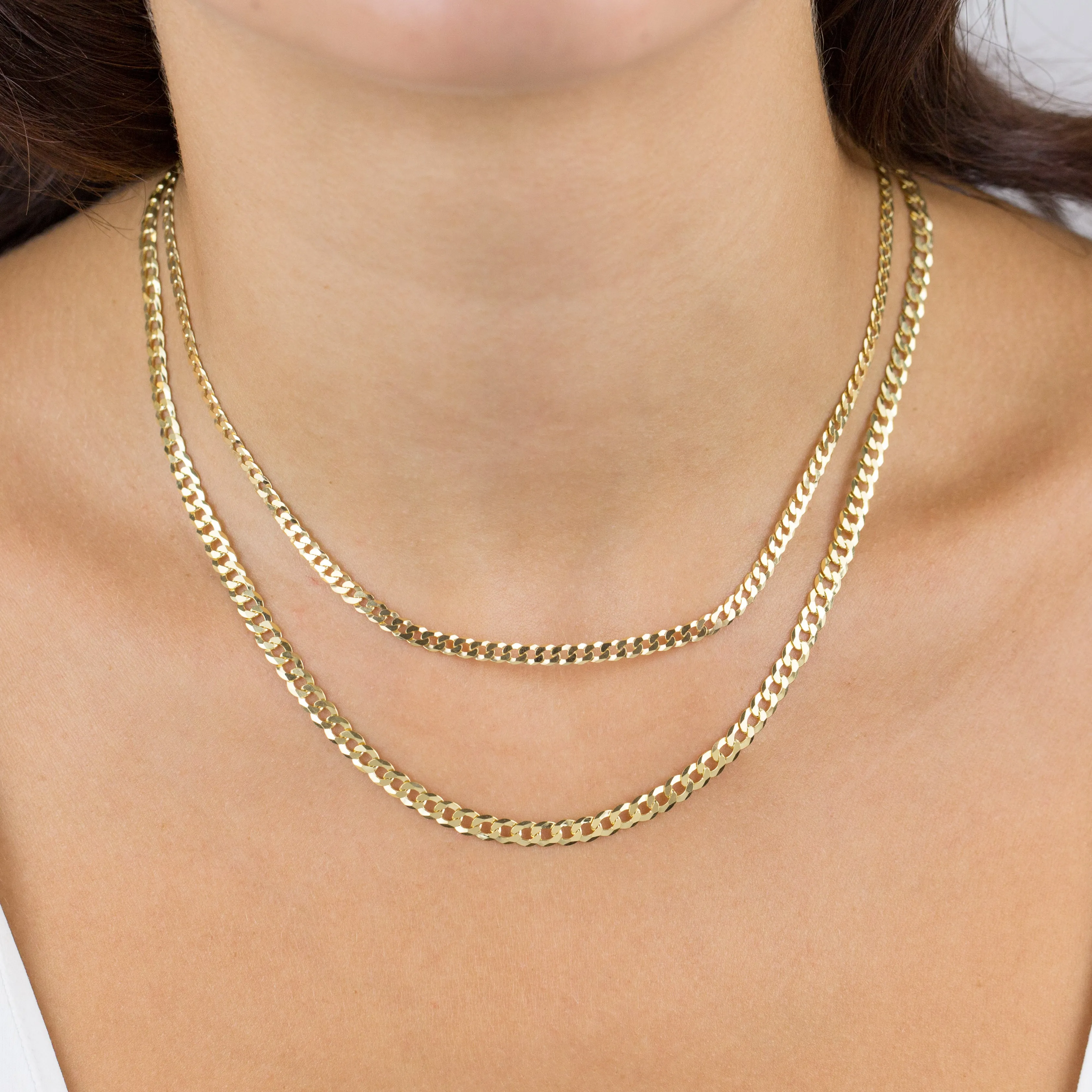Extra Flat Cuban Chain Necklace sold by Adina Eden's product image thumbnail 2