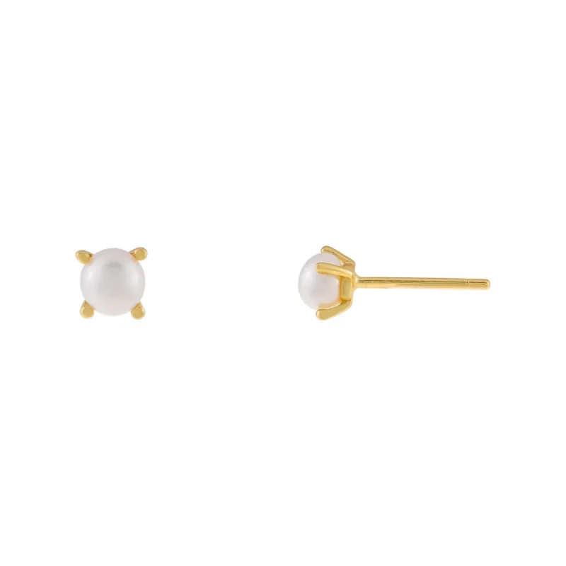 Tiny Pearl Stud Earring sold by Adina Eden's