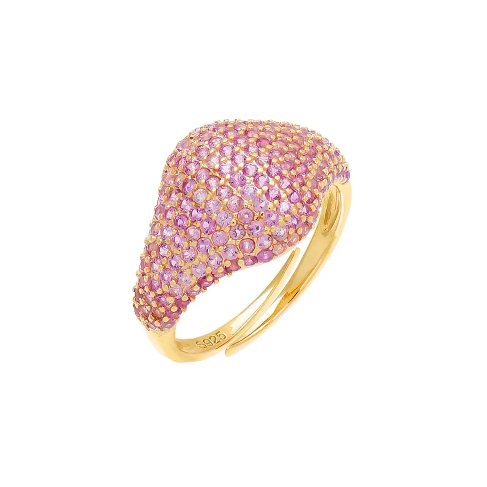 Colored Pavé Pinky Ring sold by Adina Eden's