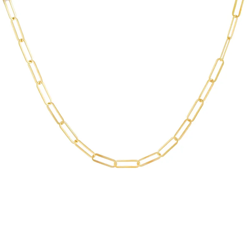 Open Oval Link Necklace sold by Adina Eden's