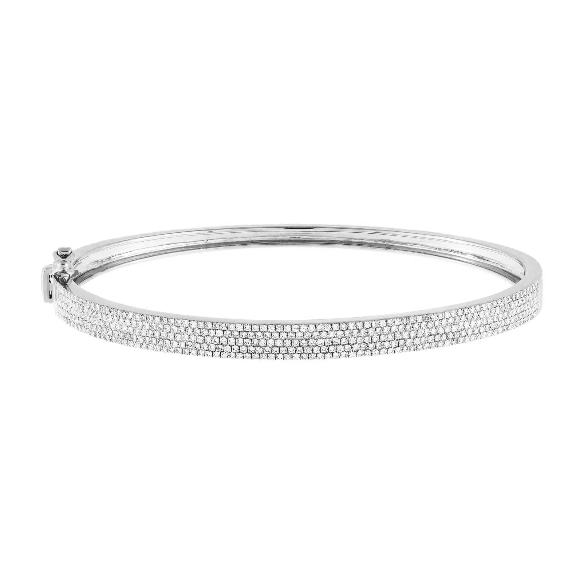 Diamond Pave Five Row Bangle 14K sold by Adina Eden's product image thumbnail 3