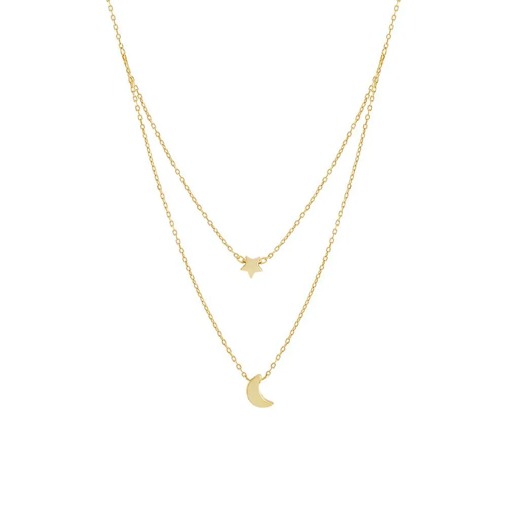 Mini Celestial 2 In 1 Necklace sold by Adina Eden's