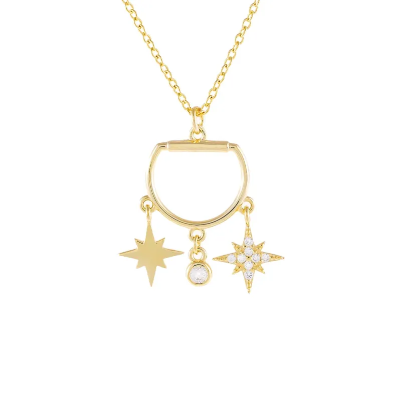 CZ Charms Necklace sold by Adina Eden's