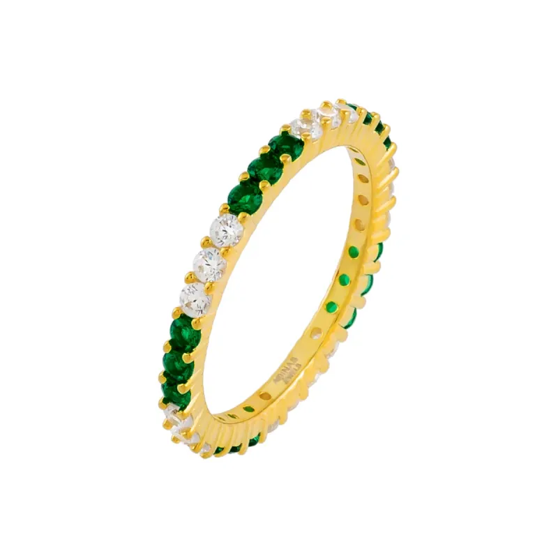 Dainty Colored Two Tone Ring sold by Adina Eden's