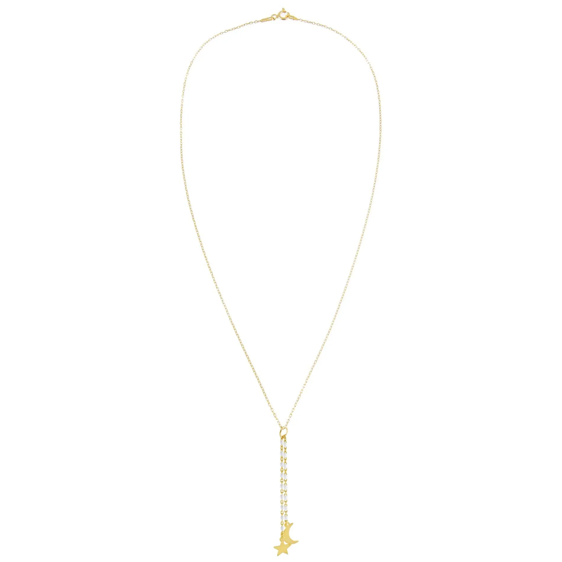 Enamel Beaded Charm Lariat sold by Adina Eden's product image thumbnail 4