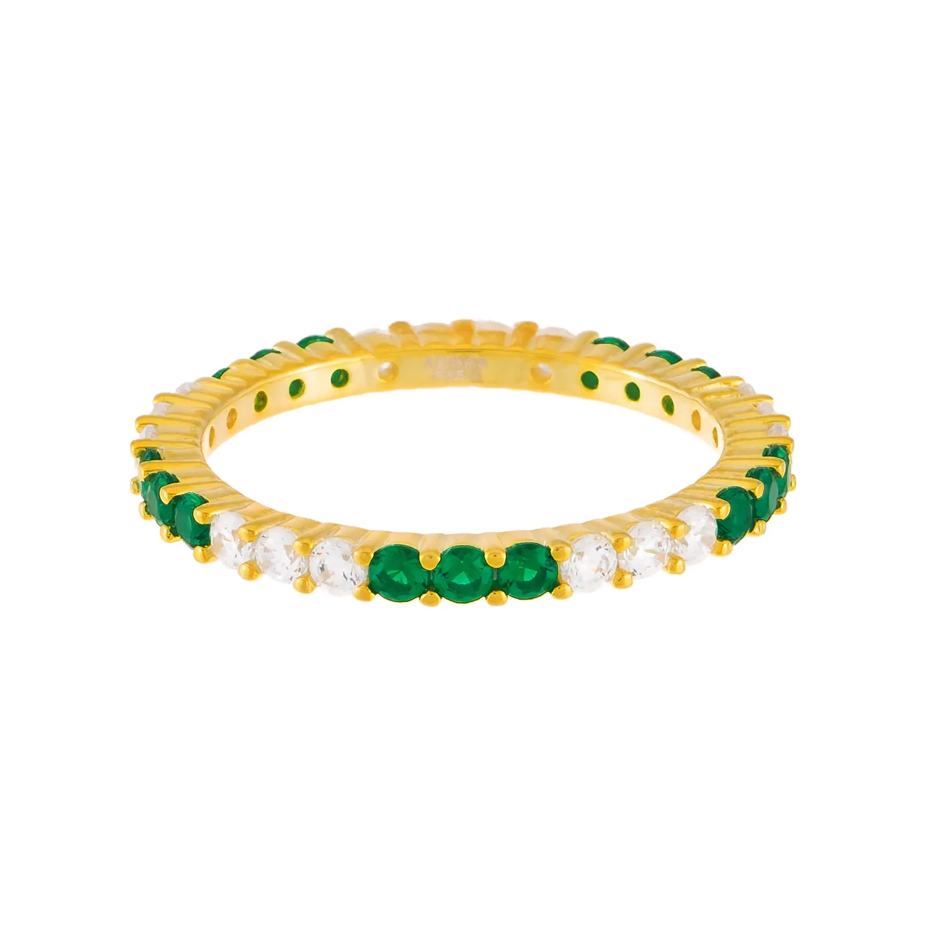 Dainty Colored Two Tone Ring sold by Adina Eden's product image thumbnail 4