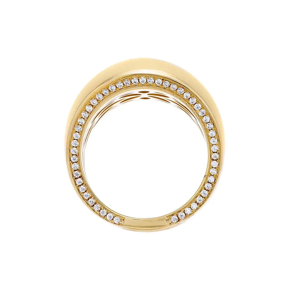 Solid Ultra Dome Chunky Ring sold by Adina Eden's product image thumbnail 3