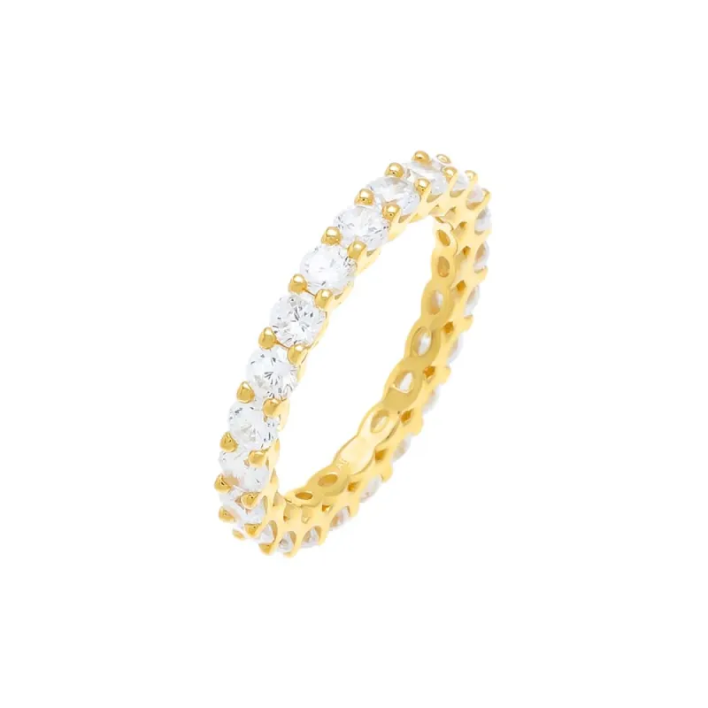 Round CZ Eternity Band sold by Adina Eden's