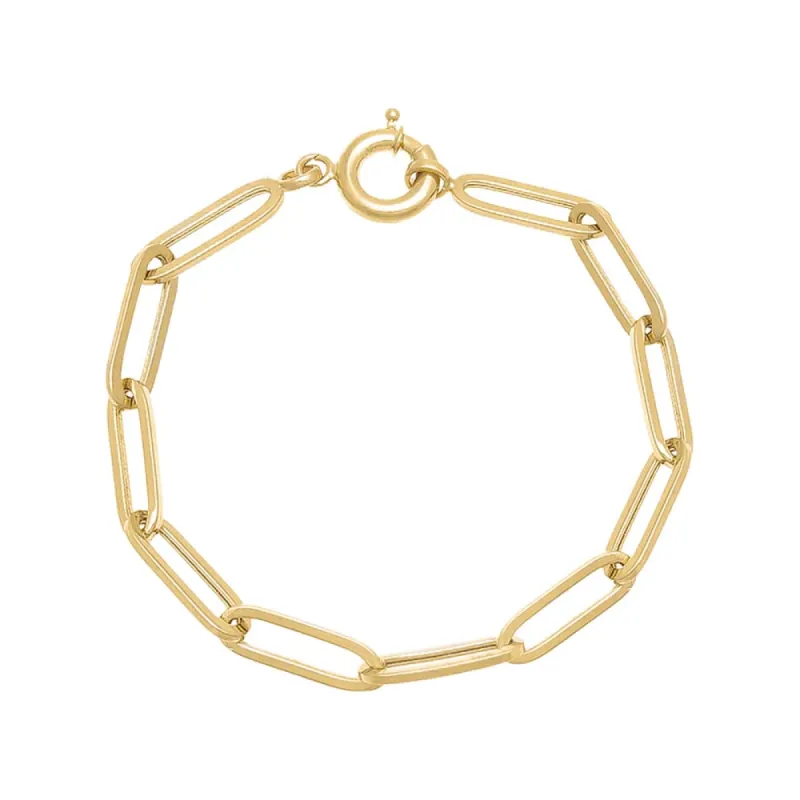 Paperclip Bracelet 14K sold by Adina Eden's