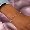 Paperclip Bracelet 14K sold by Adina Eden's
