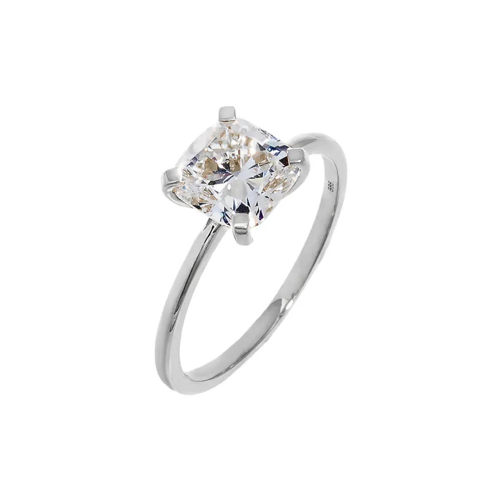Lab Grown Diamond Cushion Cut Engagement Ring 14K sold by Adina Eden's product image thumbnail 4