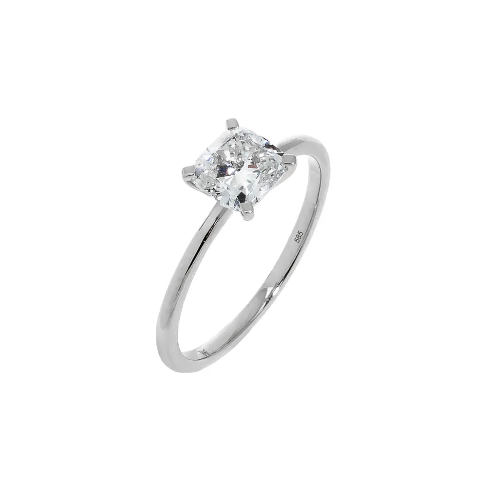 Lab Grown Diamond Cushion Cut Engagement Ring 14K sold by Adina Eden's product image thumbnail 5