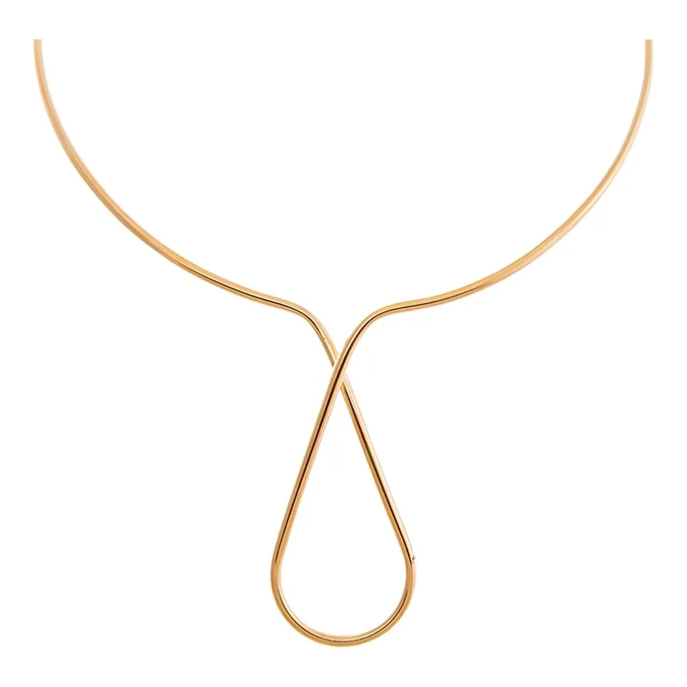 Solid Collar Pendant Choker Necklace sold by Adina Eden's product image thumbnail 3