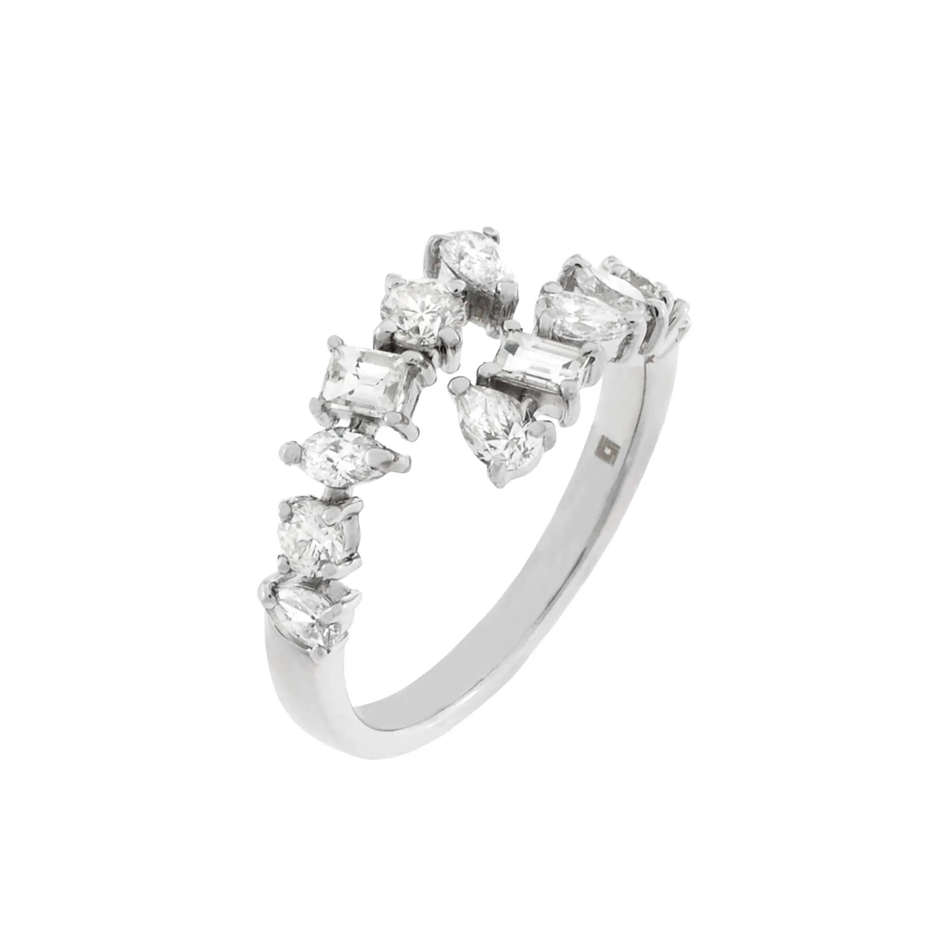Diamond Multi Shape Ring 14K sold by Adina Eden's