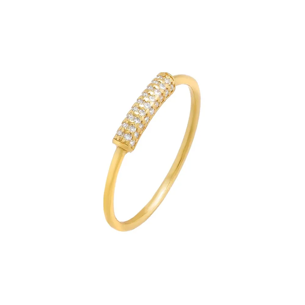 Thin Pave Accented Ring sold by Adina Eden's