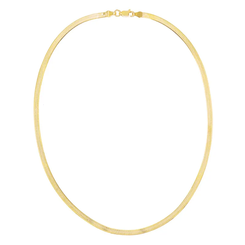 Men's Herringbone Necklace sold by Adina Eden's