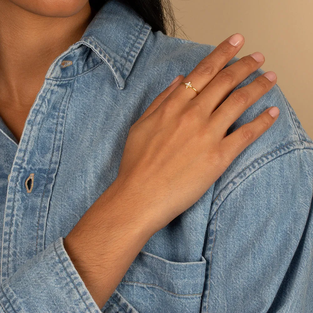 Pearl Starburst Ring sold by Adina Eden's product image thumbnail 3