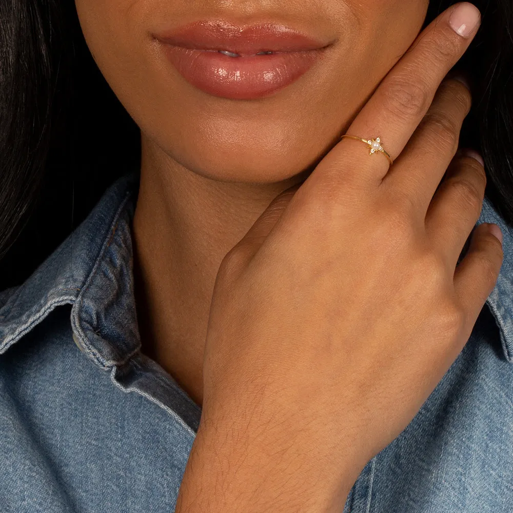 Pearl Starburst Ring sold by Adina Eden's product image thumbnail 2