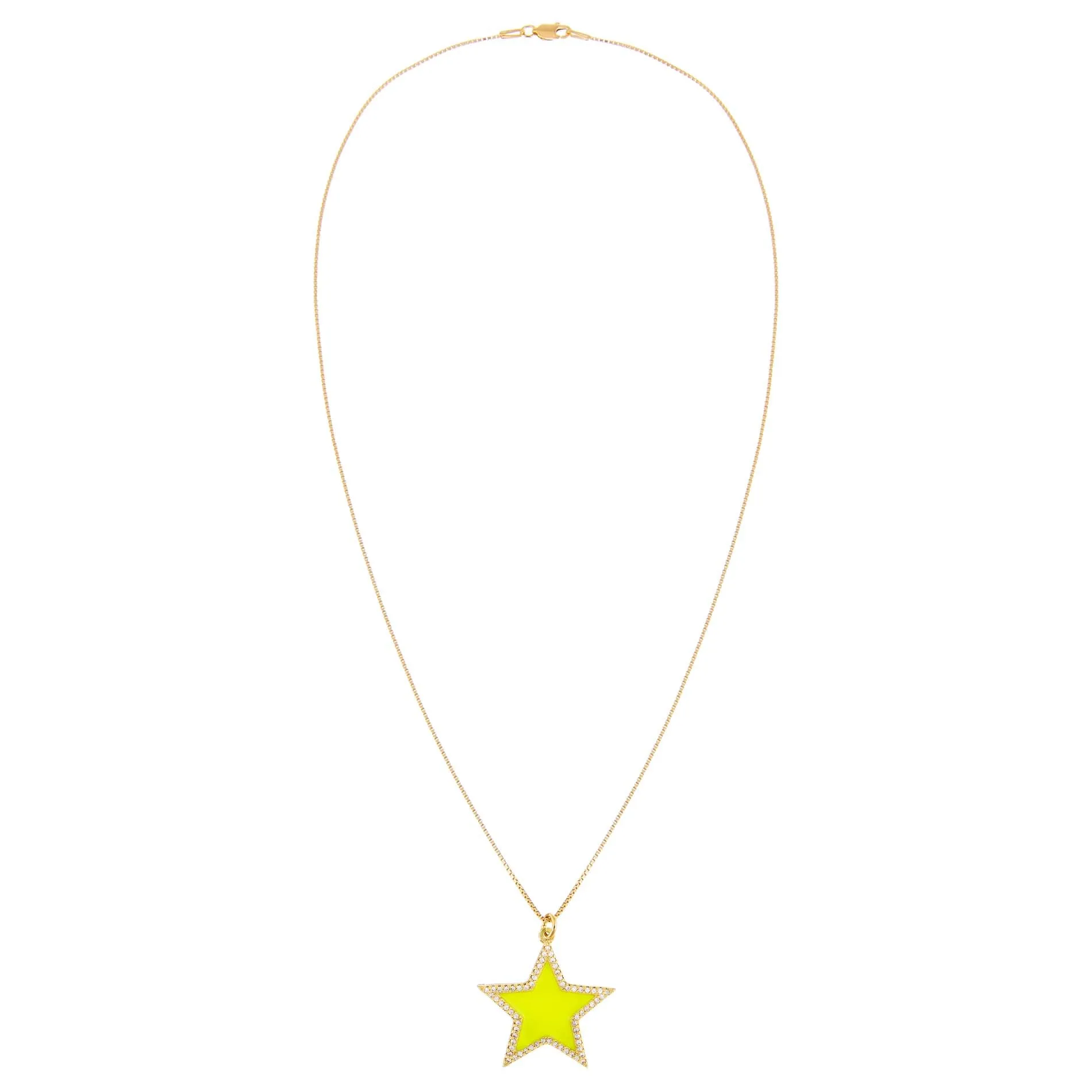 Enamel Star Charm Necklace sold by Adina Eden's product image thumbnail 5