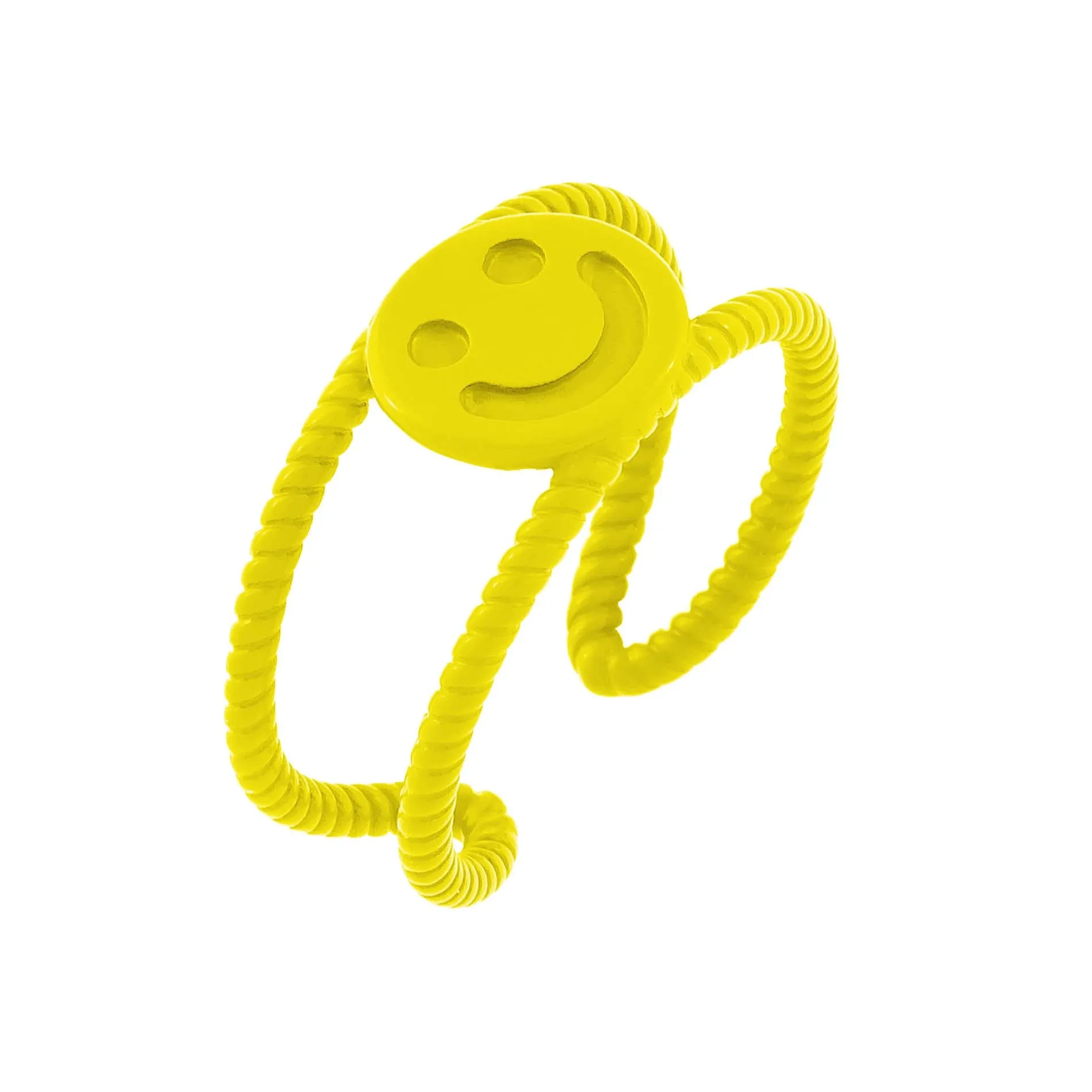 Smiley Face Twist Adjustable Ring sold by Adina Eden's product image thumbnail 4