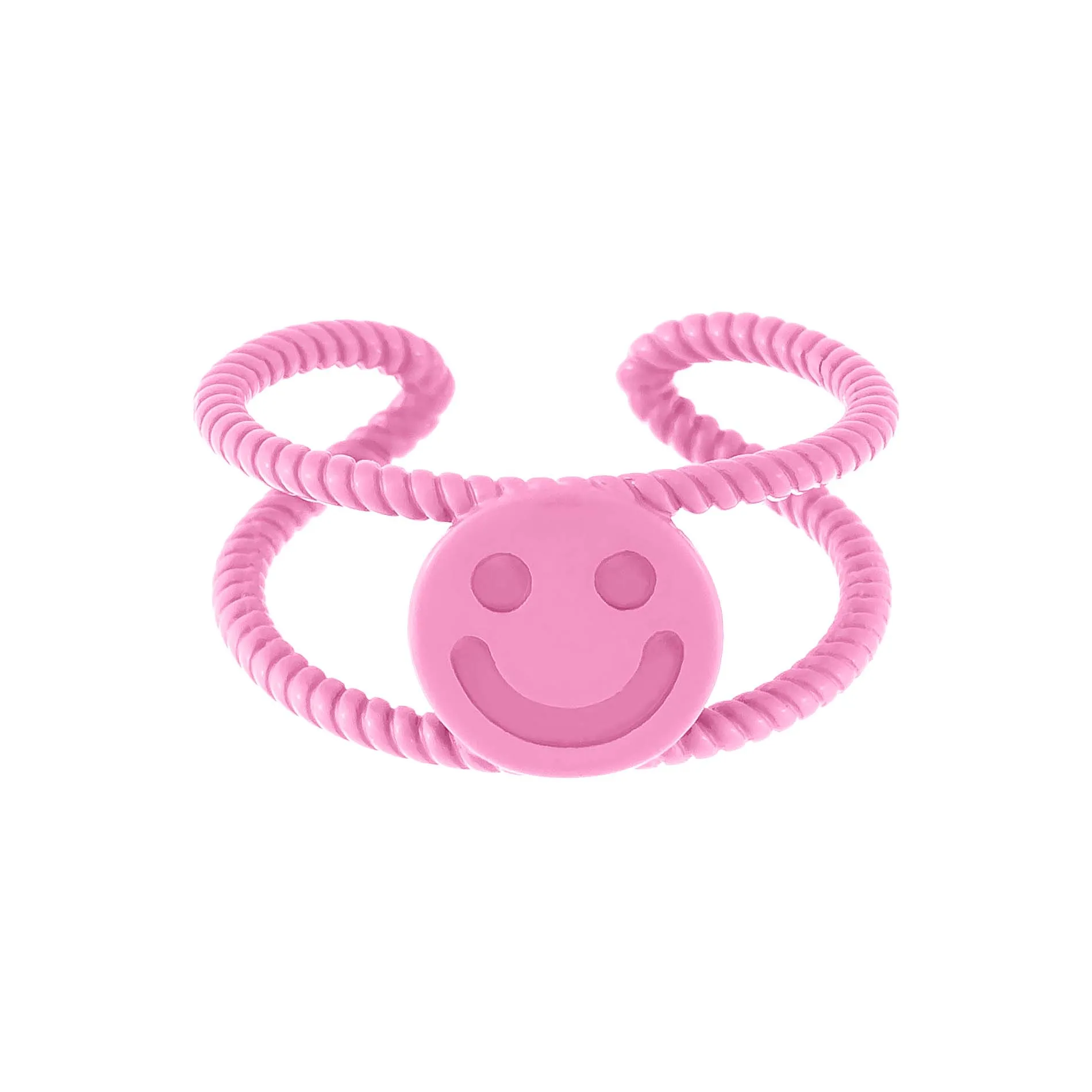 Smiley Face Twist Adjustable Ring sold by Adina Eden's product image thumbnail 3