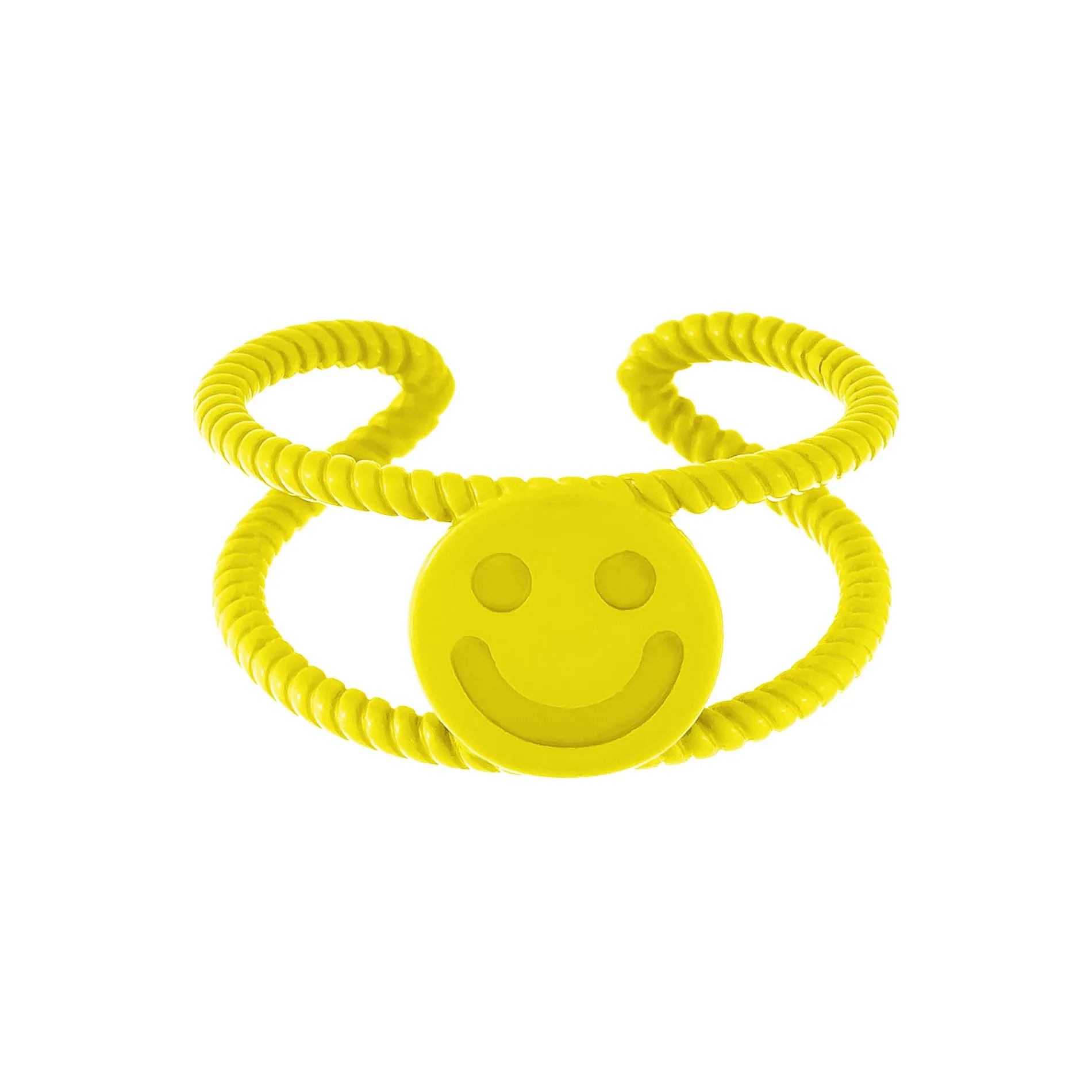Smiley Face Twist Adjustable Ring sold by Adina Eden's product image thumbnail 5