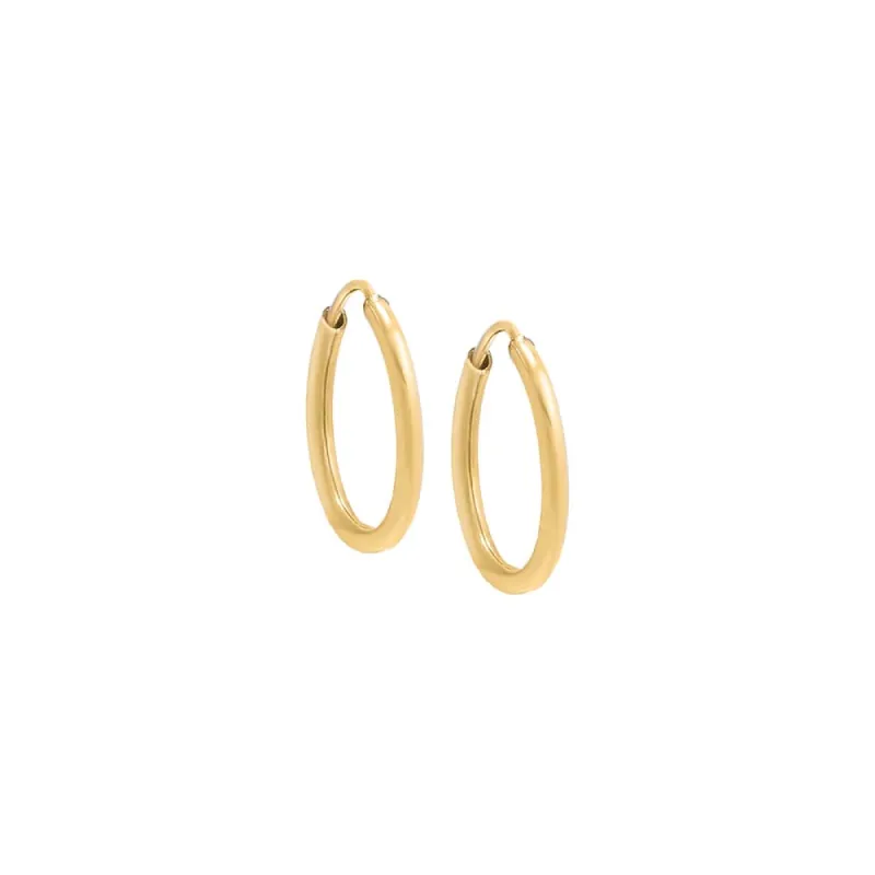 Thin Endless Hoop Earring sold by Adina Eden's