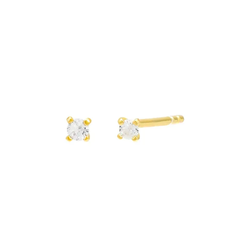 Tiny CZ Stud Earring sold by Adina Eden's