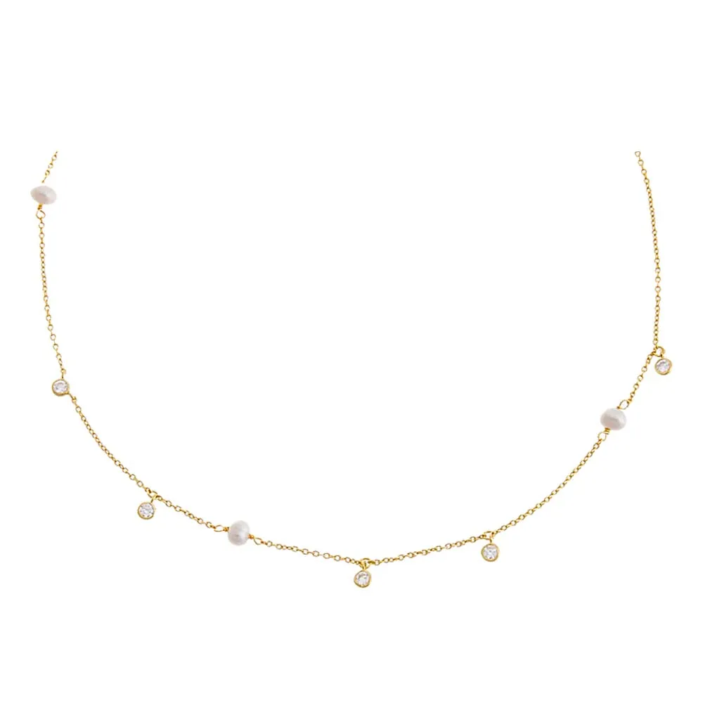 Tiny Clustered Pearl Choker sold by Adina Eden's