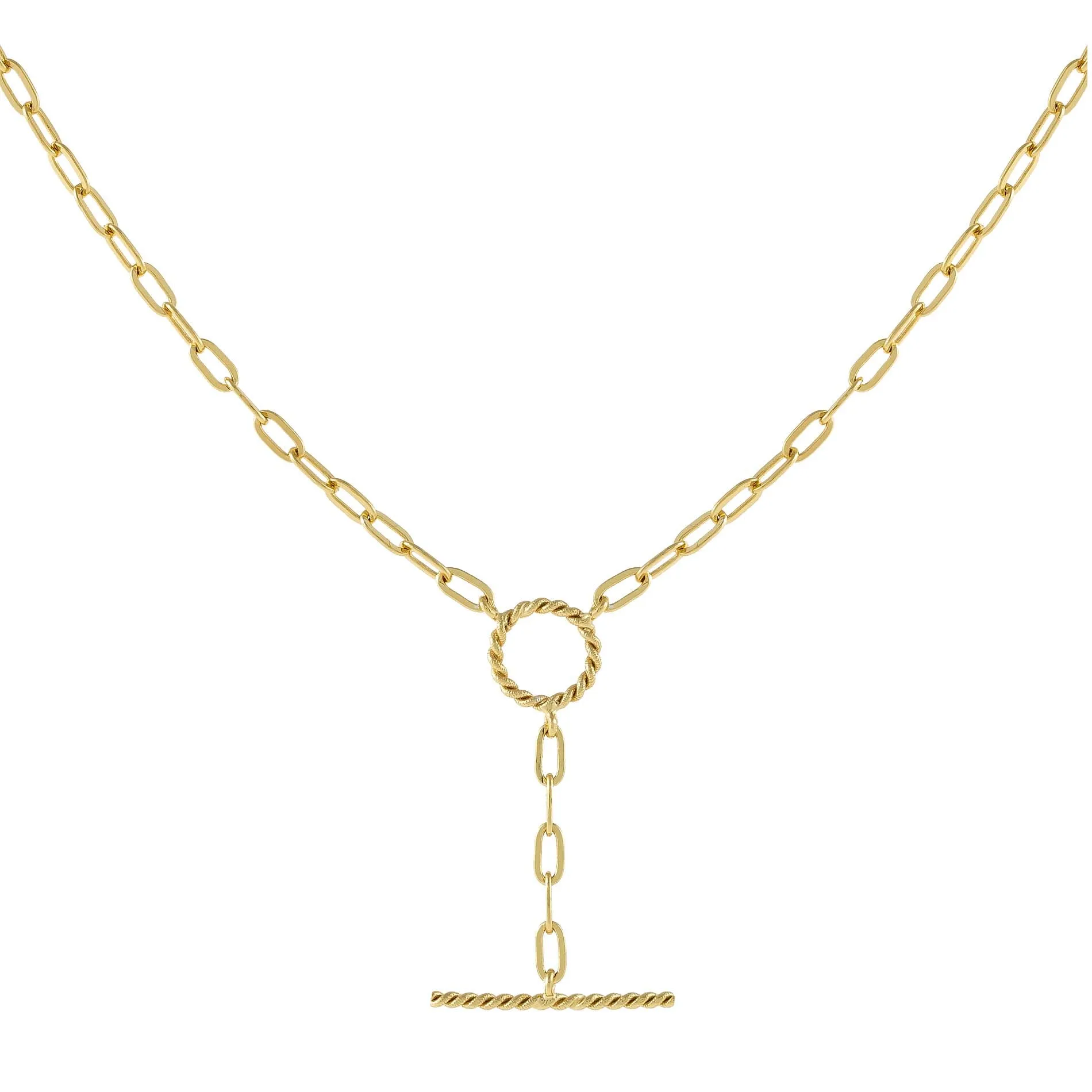 Thin Rope Open Link Lariat sold by Adina Eden's