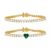 The Heart Tennis Bracelet Combo Set sold by Adina Eden's