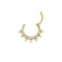 CZ Spike Cartilage Huggie Earring 14K sold by Adina Eden's product image thumbnail 3