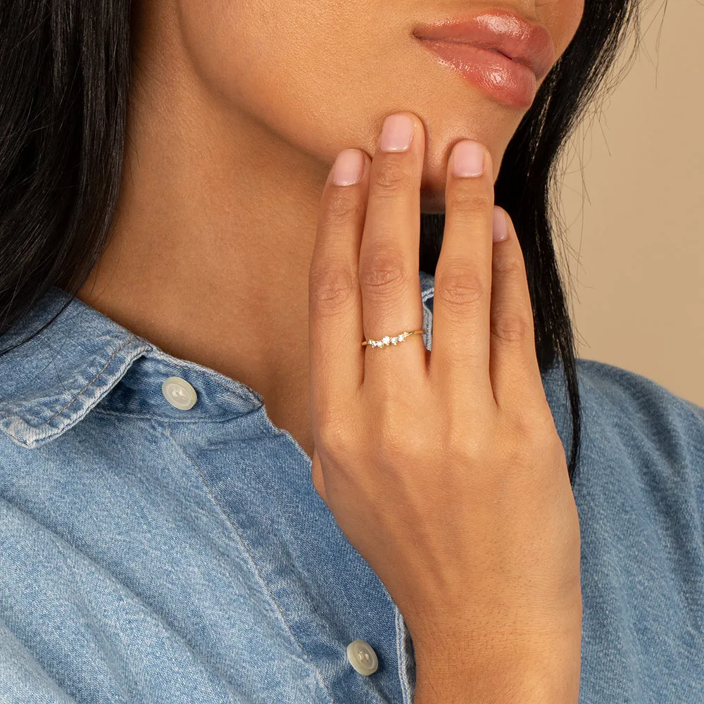 Scattered CZ Accented Ring sold by Adina Eden's product image thumbnail 4